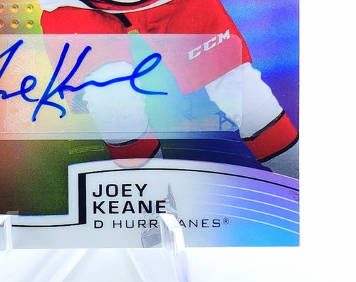 2021-22 UD Joey Keane Rookie Auto Carolina Hurricanes Full Rainbow Upper Deck - Picture 10 of 12