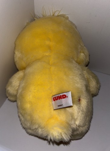 Vintage Gund Care Bear Yellow Sunshine Bear Plush With Tag HTF - Picture 2 of 10