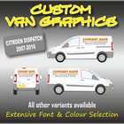 Van Graphics Sign Writing Vehicle lettering signs Citroen Dispatch 2007-2016