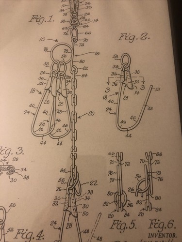 Lot 2 Framed Millsite Patent Drawing Original Documents Stringer Jig Witney - Picture 11 of 12