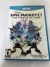 Disney Epic Mickey 2 The Power of Two Nintendo Wii U Complete W Manual Complete