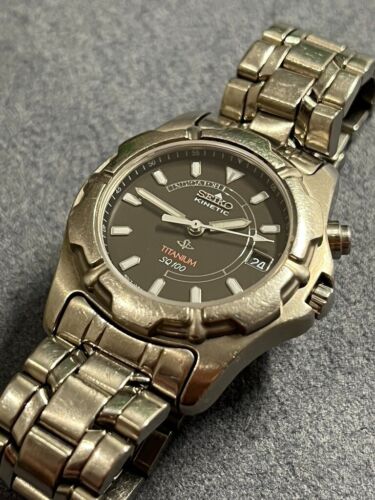 Seiko Kinetic Titanium SQ 100 3M22 0C40 Damen Lady Titanium - Bild 2 von 10