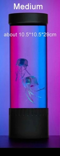 5 Colors Fancy LED Jellyfish Lamp Aquarium Lampka Nocna USB Table Night Light - Foto 8 di 11