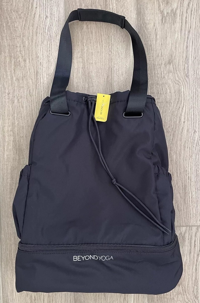 NWT Beyond Yoga Convertible Gym Bag Backpack Tote, Black  display picture 1
