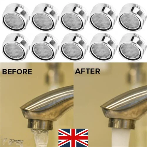 Tap Aerator Kitchen Bath Female Male Filter Faucet Chrome 20-28mm UK.