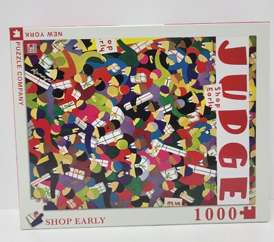 NYPC  1000 Piece Jigsaw Puzzle Judge ''Shop Early'' Vintage Collection ~New Sealed