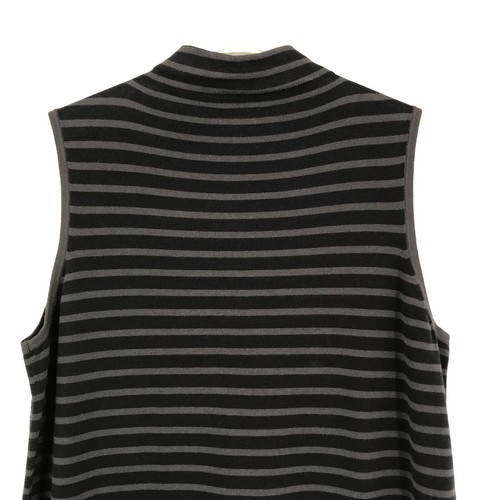Chicos Zenergy 3 Womens Sweater Dress XL Black Striped Sleeveless Loungewear - Picture 13 of 20