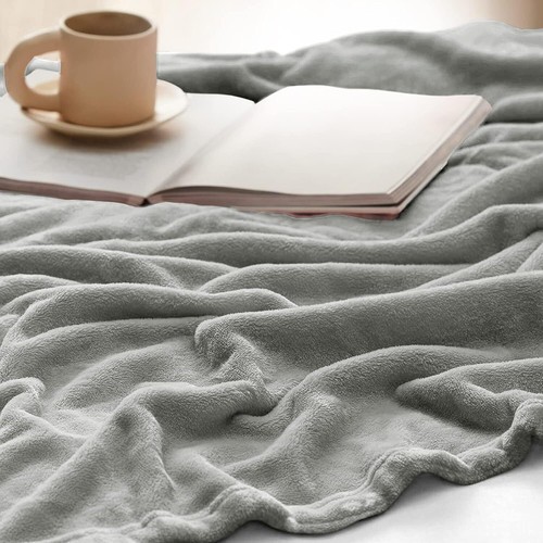 Extra Large Fleece Blanket Super Soft Reversible Bed Sofa Throw Double & King - Picture 6 of 72