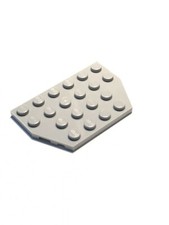 New Lego 1x Light Bluish Gray Wedge, Plate 4 x 6 Cut Corners 32059
