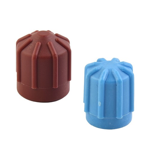 2*Car A/C Valve-Cap Port High/Low Pressure Dust Covers Auto R134a UK - Picture 3 of 12