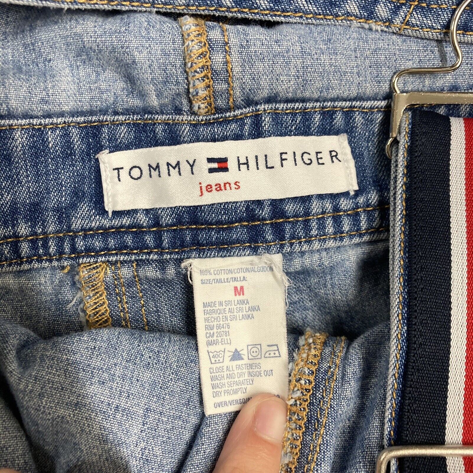 Vintage Tommy Hilfiger Shortalls Overalls Womens … - image 2