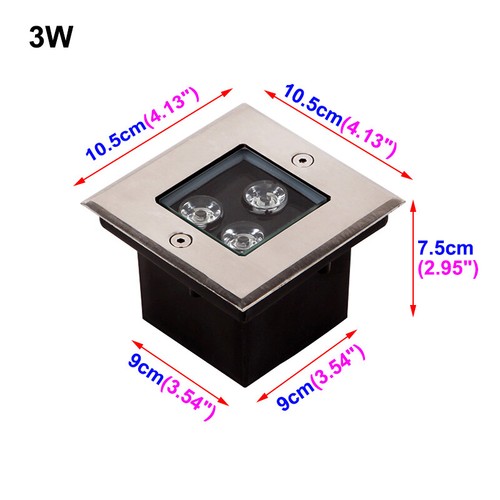 Lámpara enterrada impermeable LED para exteriores lámpara subterránea iluminación en el suelo - Imagen 25 de 34