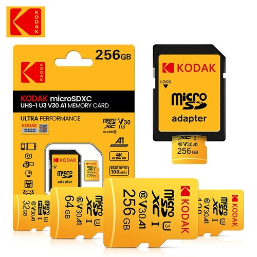 Carte Mémoire KODAK Micro SD 32, 64, 128, 256 Go haute vitesse - Photo 5 sur 16