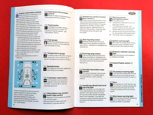 Ford Sierra 1982-83 manual del propietario guía de funcionamiento - como nuevo - Imagen 6 de 17
