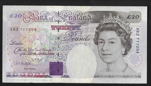 B374 KENTFIELD 1993 TWENTY POUND £20 BANKNOTE - SELECT YOUR NOTE - Picture 7 of 10