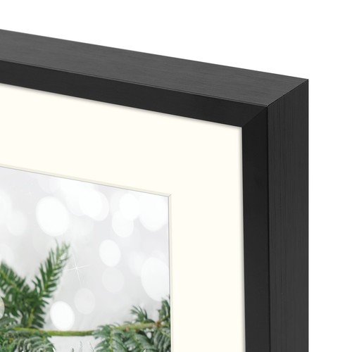 12x19 Black/Gold Aluminum Metal Frame with Mat for Two 8x10 Photos - Picture 5 of 10