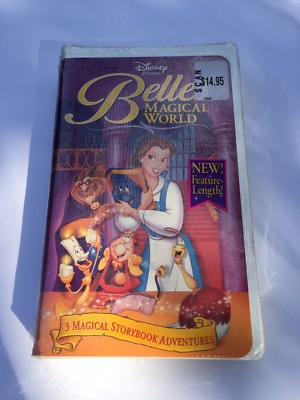 Disney Presents Belle S Magical World Vhs Sealed Brand New Ebay