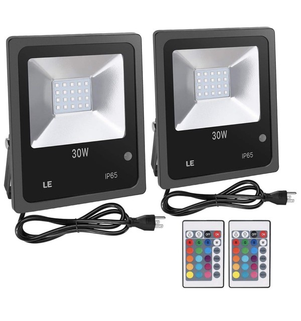 2pcs Le Remote Control 30w Rgb Led Flood Lights Color Changing Wall 2pcs Le Remote Control 30w Rgb Led Flood Lights Color Changing Wall Washer Light