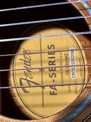 Fender Acoustic guitar FA-SERIES designed in U.S.A Model FA-15N-NAT - Picture 2 of 8