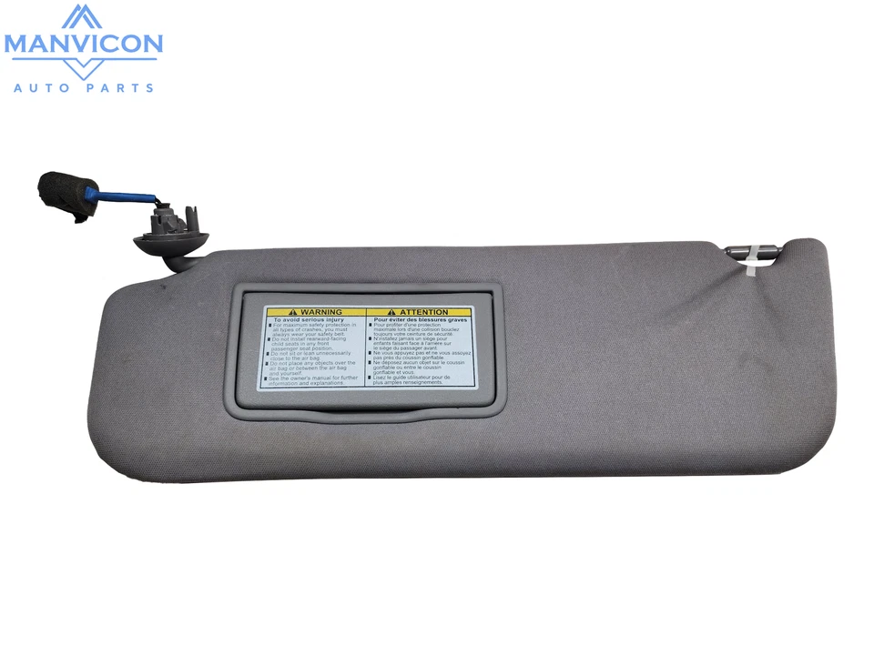 2018-2022 Honda Odyssey Sun Visor Driver Left Side Sunvisor Light Gray OEM - Image 3 of 4