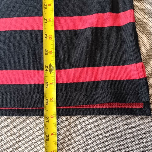 Bugle Boy mens black/red striped cotton blend shirt size large - Picture 9 of 9