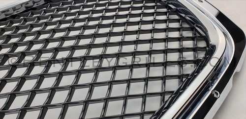 Bentley GT Grill GTC Continental GTV8 2012-2018 Chrome and Black 3pc GTV8 Grills - Picture 2 of 10