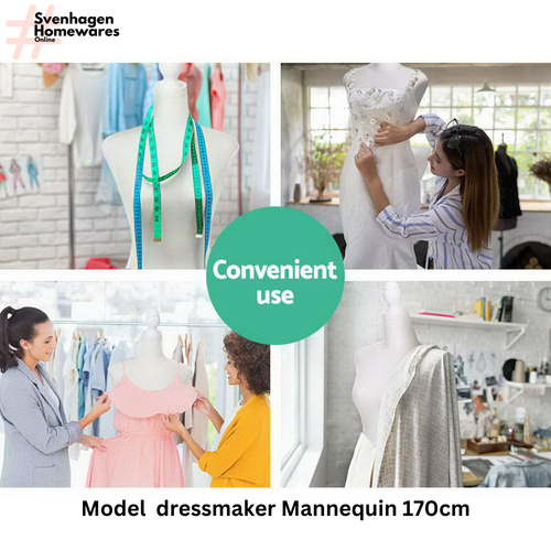 Female Mannequin 170cm Model Dressmaker Clothes Display Torso Tailor Wedding Whi - Picture 6 of 7