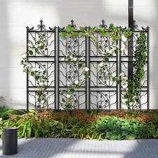 Heavy Duty Metal Garden Arch Trellis for Outdoor Climbing Plants Floral Decor
