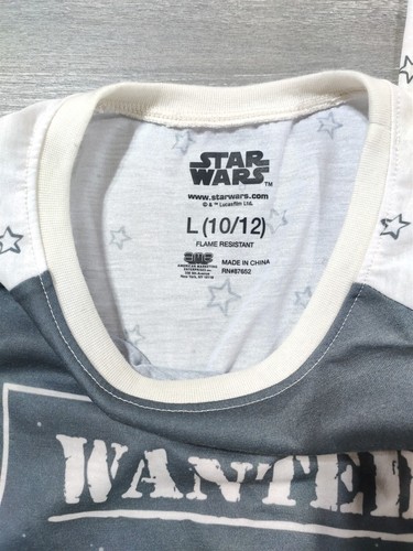 Girls Large 10-12 Star Wars Baby Yoda 3-Piece Lightweight Pajama Shirt Pant PJs - Picture 4 of 5