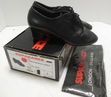 Boy's Mens Black Latin Oxford Jazz Leather upper and sole Supadance 8800