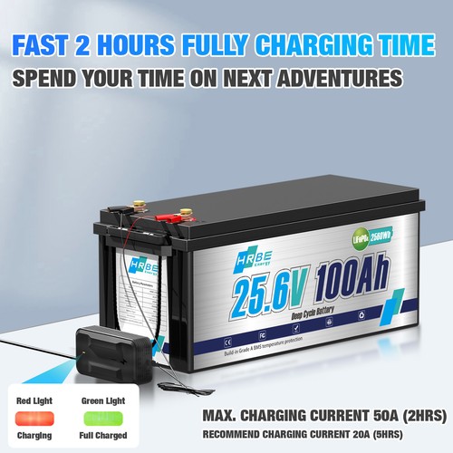 24V 100AH LiFePO4 Lithium Batterie Batería de litio 100A BMS 3840Wh para solar - Imagen 18 de 23