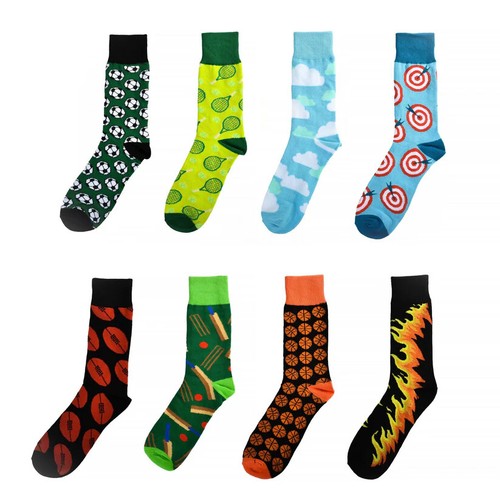 8-20PC Novelty Fun Socks Unisex Cotton Happy Sox Crazy Crew Socks Men Women 5-13 - Picture 16 of 25
