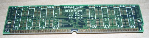 Vintage 1990's PC Commodore Amiga Computer Memory 1 x 72 Pin Simm 4MB TI - Picture 2 of 2