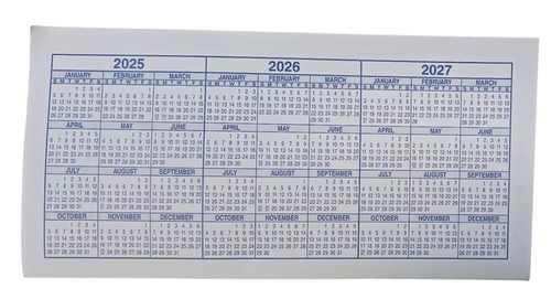 Checkbook Transaction Registers 2025 2026 2027 Calendar Check Book Register - Picture 4 of 15