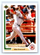 1991 Upper Deck Mike Greenwell Boston Red Sox #165