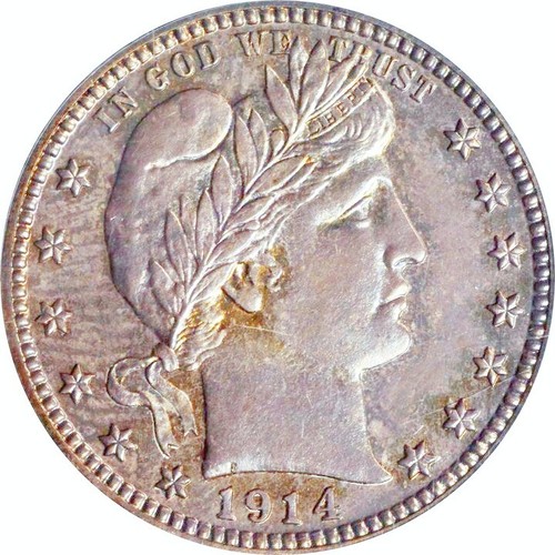 1914 PCGS PR65 CAC 380 Minted = Lowest 1858 to Now PROOF 25C 🔴 Barber Quarter - Picture 4 of 6