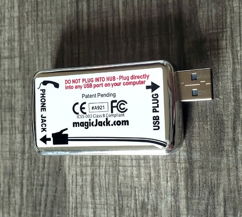 Vintage PC MAGIC JACK ORIGINAL MODEL #A921 USB VoIP PHONE ADAPTER - VG+ cond. - 第 2/3 張圖片