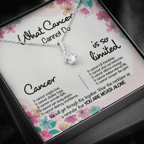 Cancer Survivor What Cancer Cannot Do Alluring Beauty Necklace - Picture 10 of 12