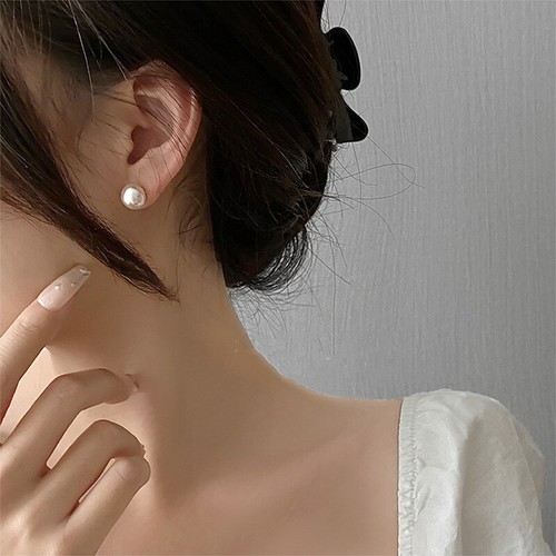 3Pairs White Genuine Cultured Freshwater Pearl Stud Earrings 925 Silver 6/7/8 mm - Picture 11 of 12