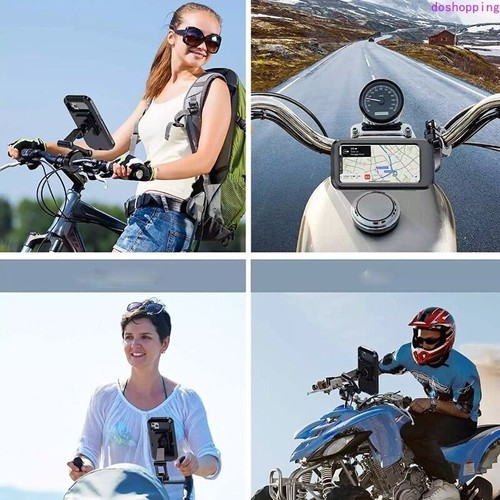 Touch Screen Case Phone Mount Holder For Motorcycle Bike Waterproof Handlebar US - Picture 15 of 16