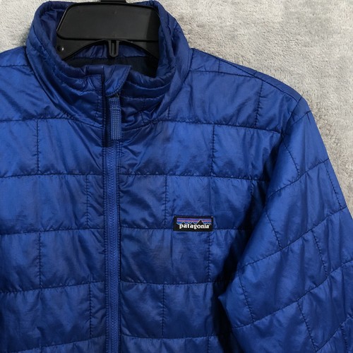 Patagonia Blue Nano Puff Puffer Jacket Quilted Kids XL 14 68001 Primaloft Youth - Picture 6 of 17