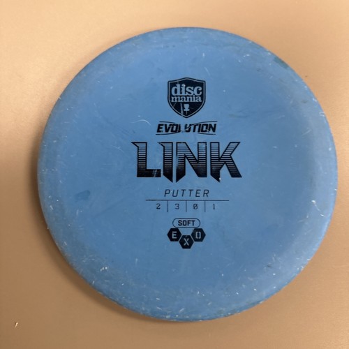 disc golf DiscMania Evolution Soft Link 173g blau Putter gebraucht