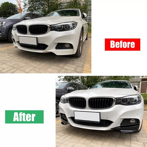 Front Bumper Side Splitter Trim For BMW 3 Series GT F34 320i 325i 2014-19 2015 - Picture 2 of 7