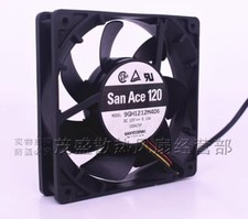 Sanyo 9GH1212M406 DC12V 0.13A 12CM 3-Wire Silent Cooling Fan