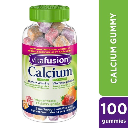 QTY: 3), Vitafusion Calcium Adult Vitamin 100 Gummies, EXP:2026NO - Picture 2 of 15