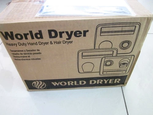 World Dryer M4-974A White Enamel Cast Iron Electric Hand Dryer | New Open Box