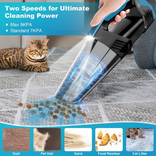 Car Vacuum Portable Cordless, Handheld Vacuum Cleaner Lightweight High Power ... - Picture 3 of 6