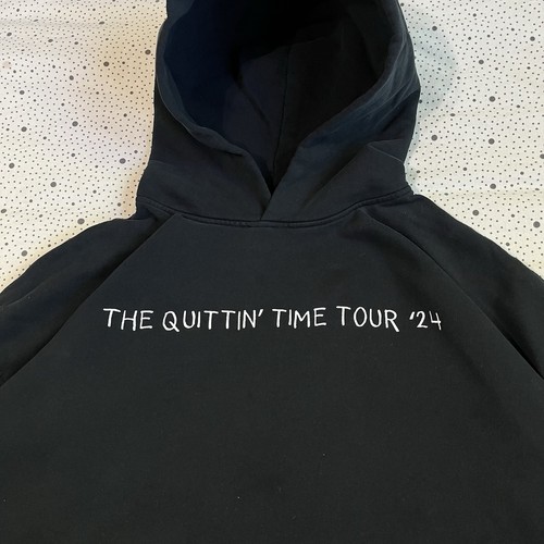 Zach Bryan The Quittin Time Tour 2024 pullover peso medio felpa con cappuccio uomo XXL Country - Foto 4 di 10