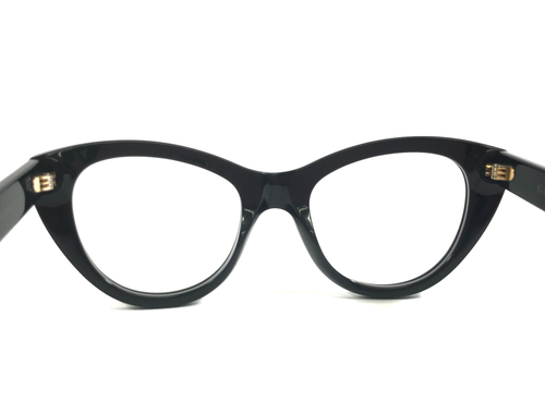 Gucci Eyeglasses Frames GG1172S 001 Shiny Black Cat Eye Full Rim 48-19-145 - Picture 8 of 11