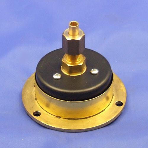 Vintage Car Oil Pressure Gauge - calibrated 0-100 lb/sq in. Black - Picture 2 of 3